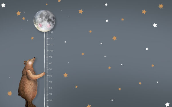 Bear holding a moon Bear holding a moon