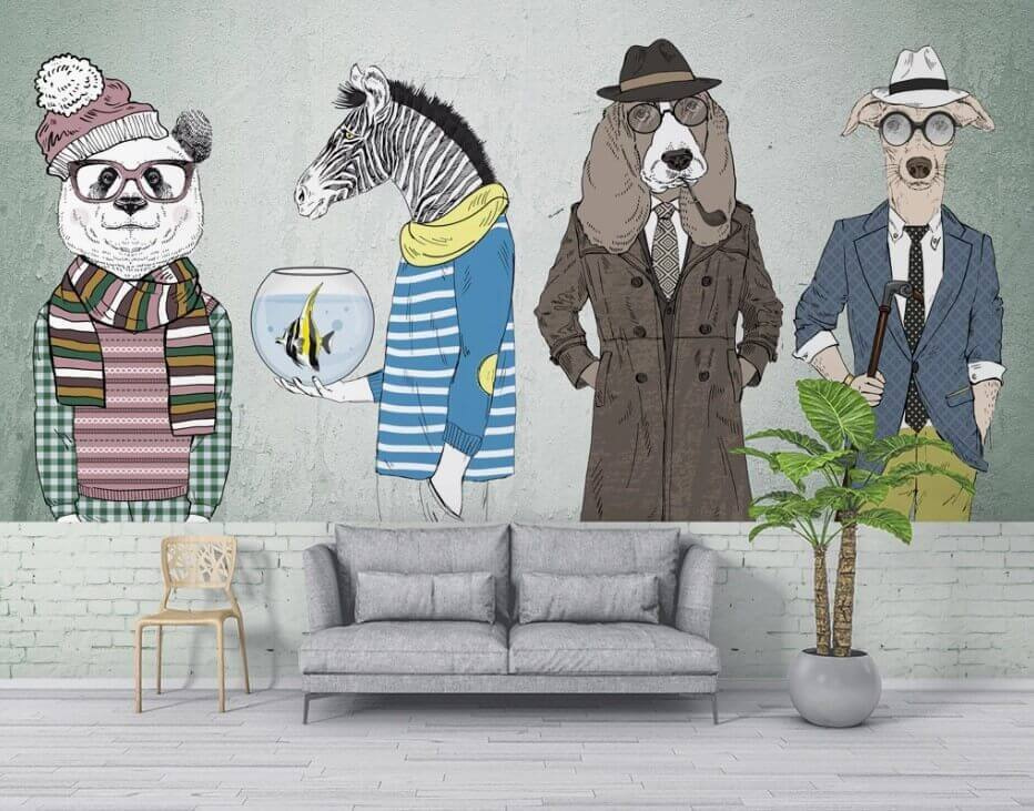 u27417pig1m - Wall with animal heads - tegory