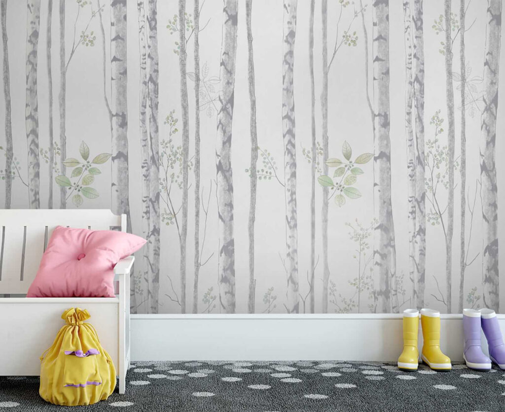 Wallpaper with trees and leaves Wallpaper with trees and leaves