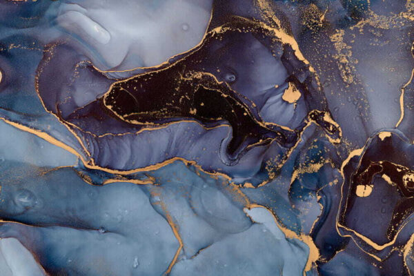 Elegant Sapphire and Metallic Streams Elegant Sapphire and Metallic Streams