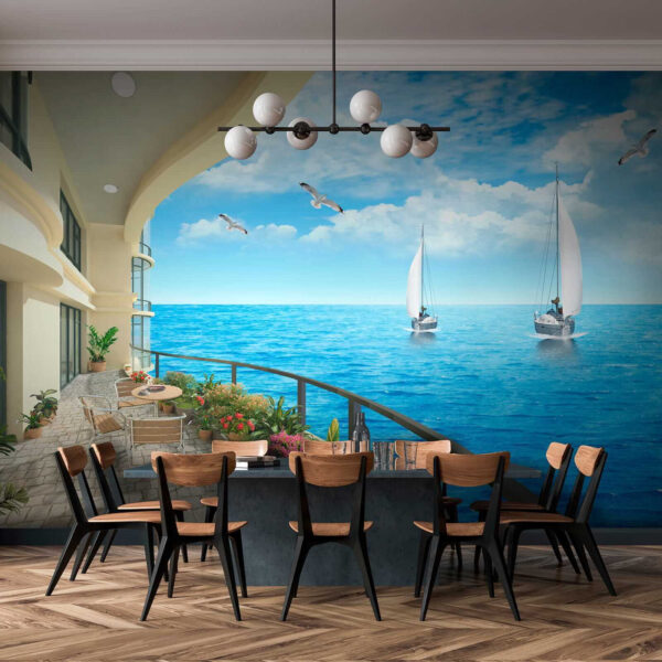 Balcony with a view of the ocean and boats u24942pik1 600x600 - Balcony with a view of the ocean and boats - tegory