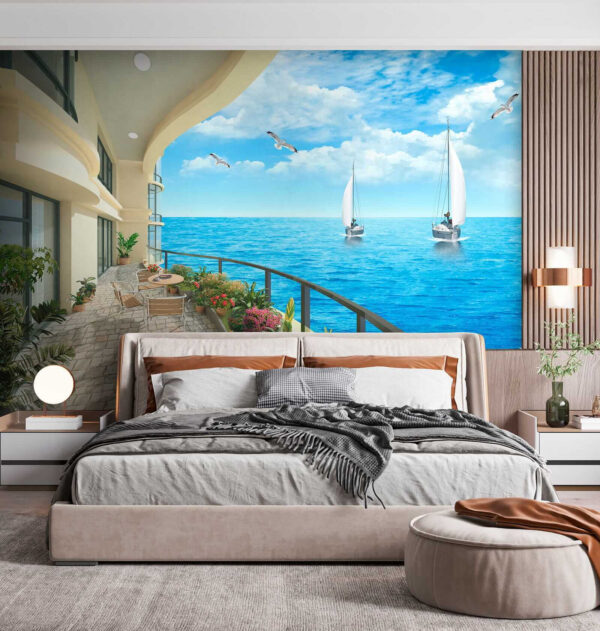 Balcony with a view of the ocean and boats u24942pib1 600x631 - Balcony with a view of the ocean and boats - tegory