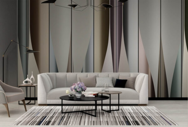 Elegant waves of muted colors. Elegant waves of muted colors.