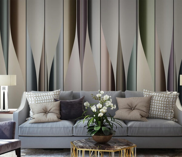 Elegant waves of muted colors. Elegant waves of muted colors.
