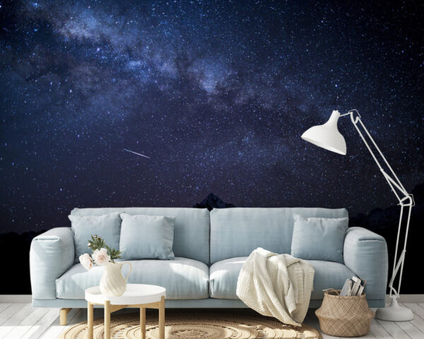 Starry sky over mountains Starry sky over mountains