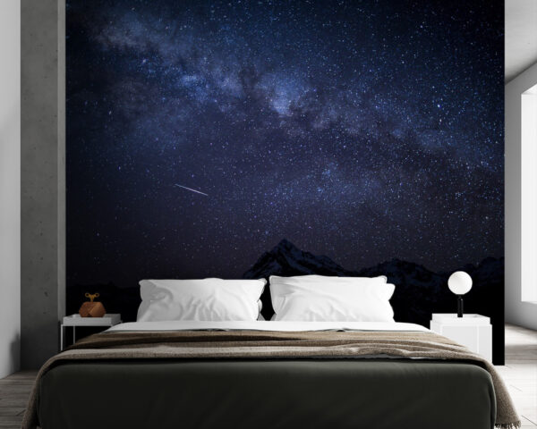 Starry sky over mountains Starry sky over mountains