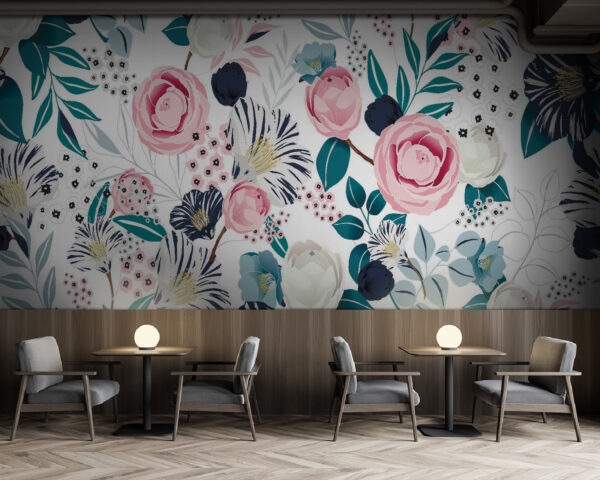Pattern of flowers and leaves u21460piz137 600x480 - Pattern of flowers and leaves - tegory