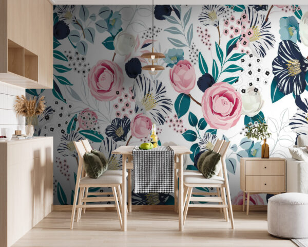 Pattern of flowers and leaves u21460pik119 600x480 - Pattern of flowers and leaves - tegory