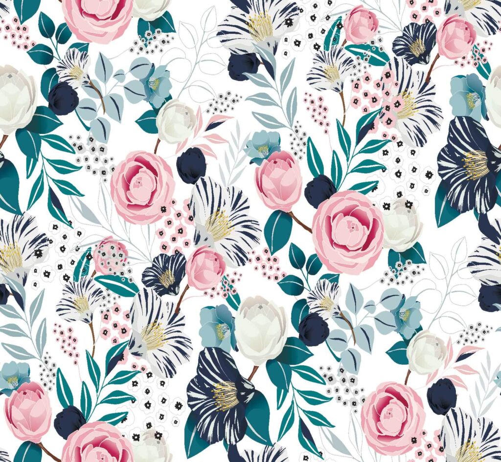 Pattern of flowers and leaves u21460p 1024x945 - Pattern of flowers and leaves - tegory
