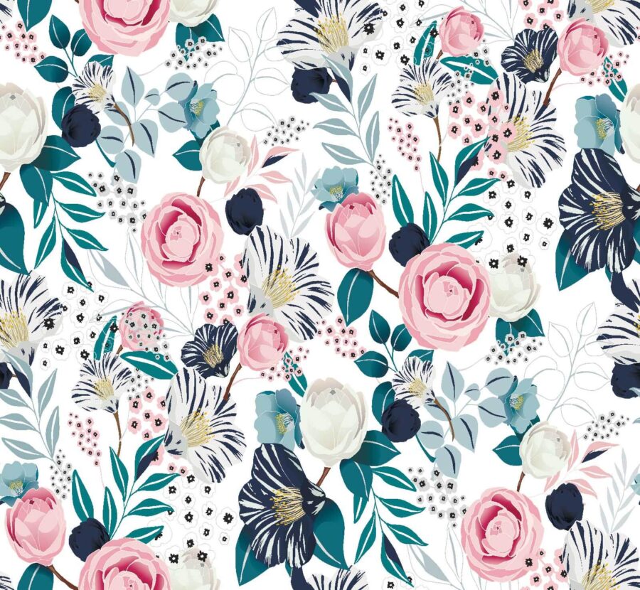Pattern of flowers and leaves u21460p 900x830 - Pattern of flowers and leaves - tegory