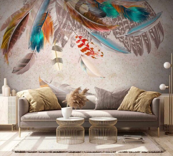 Group of colorful feathers u20247pig2 600x540 - Group of colorful feathers - tegory