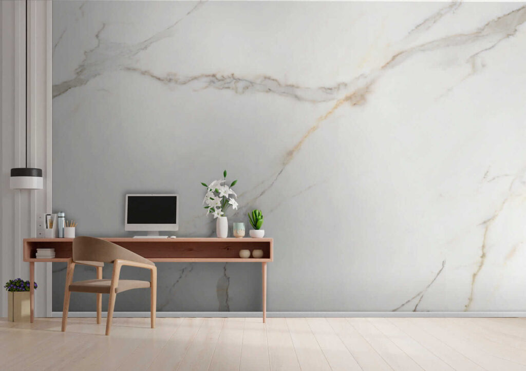 Elegant White Marble with Veins Elegant White Marble with Veins