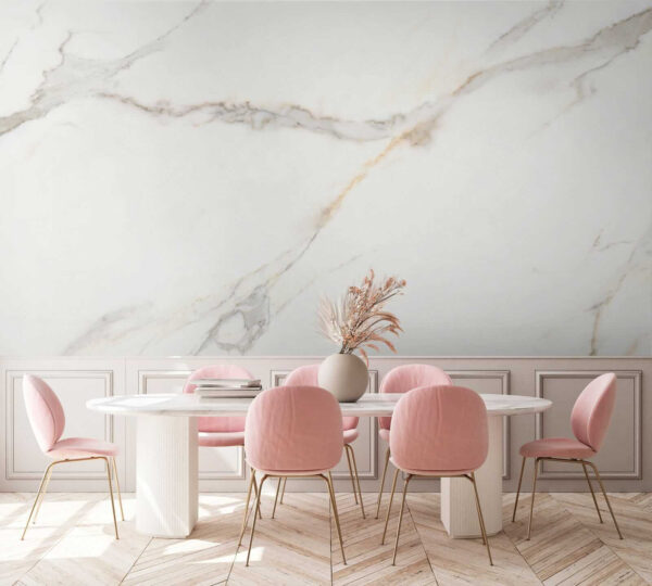 Elegant White Marble with Veins Elegant White Marble with Veins