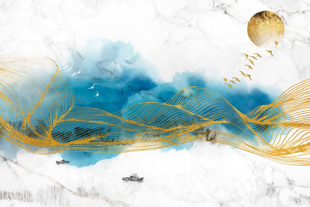 Painting of waves and birds u18942p 1024x683 - Painting of waves and birds - tegory