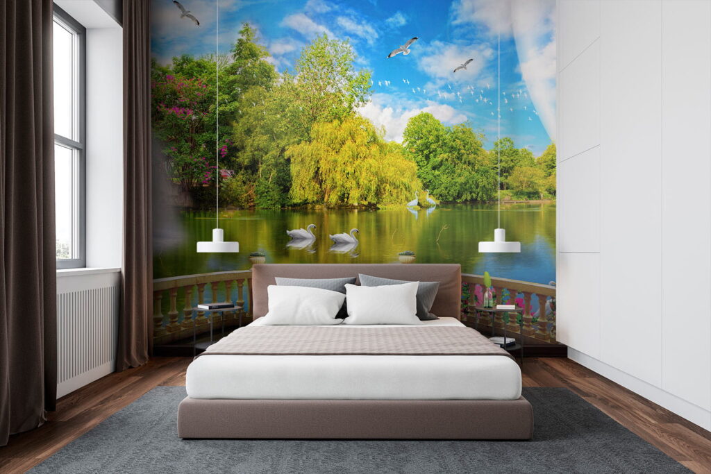 u18753pib2m 1024x683 - View of a pond with birds and trees - tegory