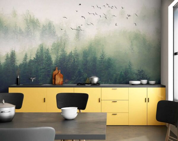 Birds flying over a forest u18632pik1 600x475 - Birds flying over a forest - tegory