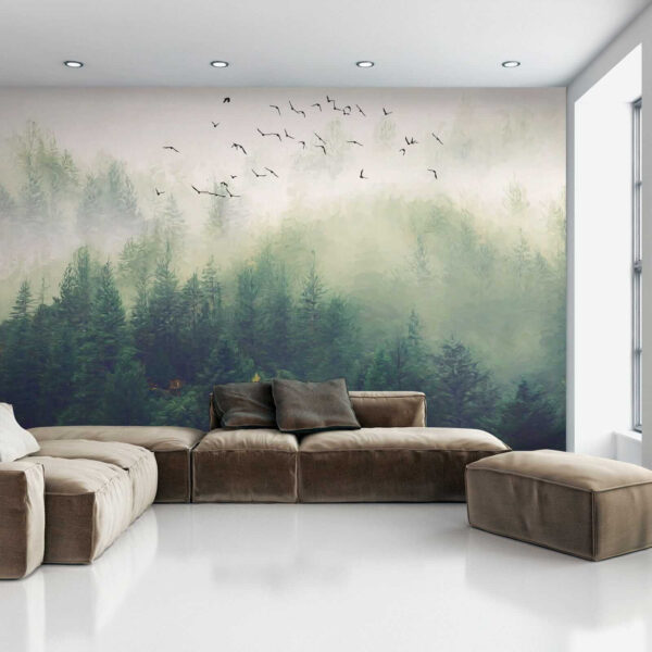 Birds flying over a forest u18632pig2 600x600 - Birds flying over a forest - tegory