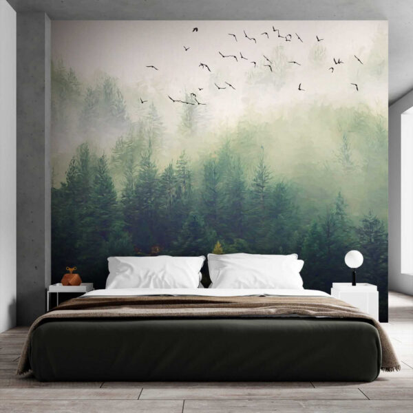 Birds flying over a forest u18632pib4 600x600 - Birds flying over a forest - tegory