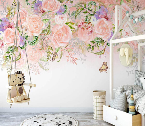 Wall murals Beautiful florals with delicate hues Wall murals Beautiful florals with delicate hues