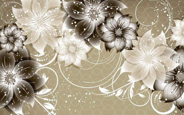 Elegant floral design with soft hues. Elegant floral design with soft hues.