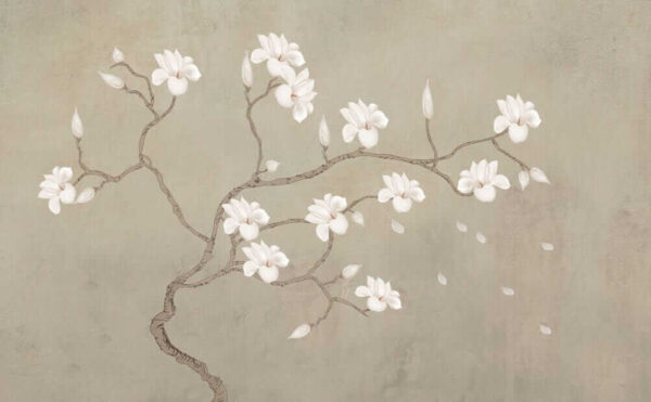 White flowers on a branch White flowers on a branch