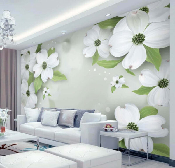 White flowers with green leaves u17150pig1m 600x579 - White flowers with green leaves - tegory