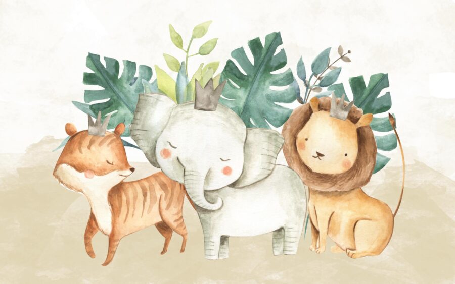 Group of animals with crowns u12842p 900x563 - Group of animals with crowns - tegory