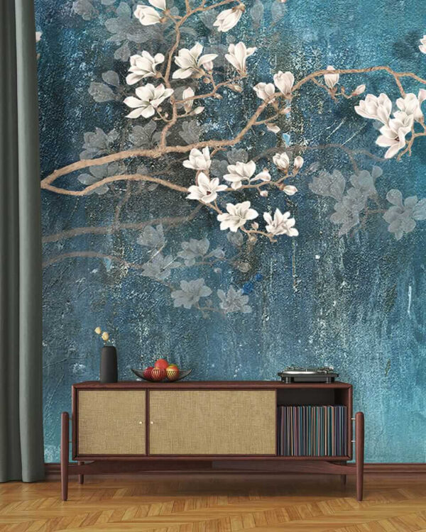 Tree branch with white flowers u12150pih1 600x750 - Tree branch with white flowers