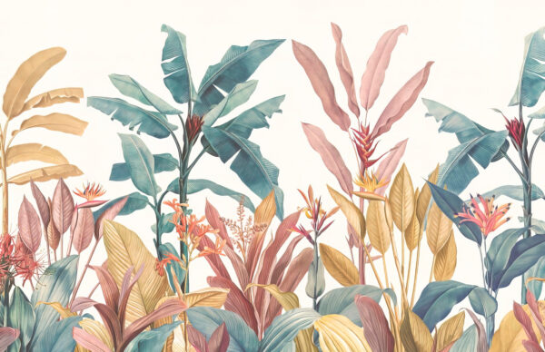 Wallpaper with plants and flowers Wallpaper with plants and flowers