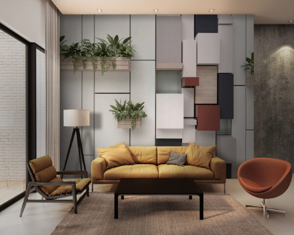 Wall with plants and boxes u01655pig28 600x480 - Wall with plants and boxes - tegory