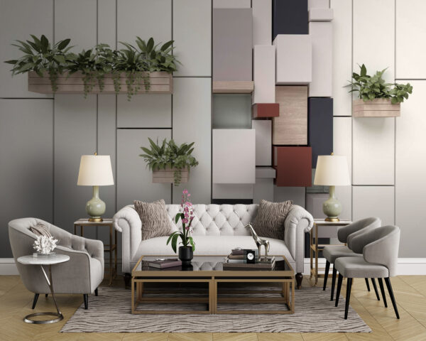 Wall with plants and boxes u01655pig43 600x480 - Wall with plants and boxes - tegory