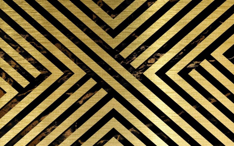 Black and gold striped pattern