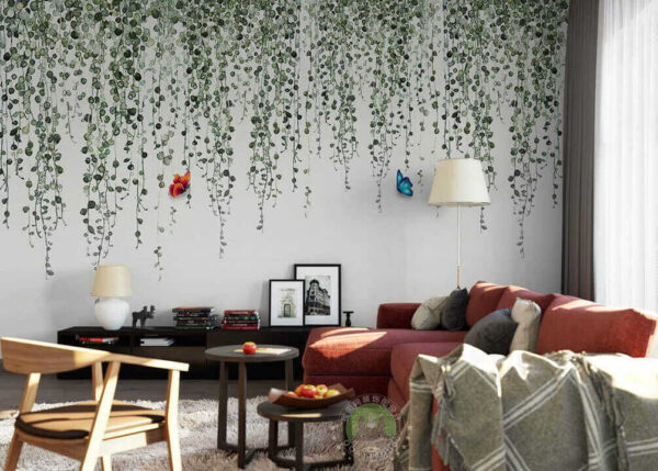 Butterfly and vines with leaves u02550pig2 600x429 - Butterfly and vines with leaves - tegory