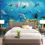 Wall murals Group of fish swimming in the water
