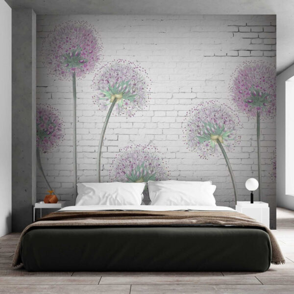Painting of purple flowers Painting of purple flowers
