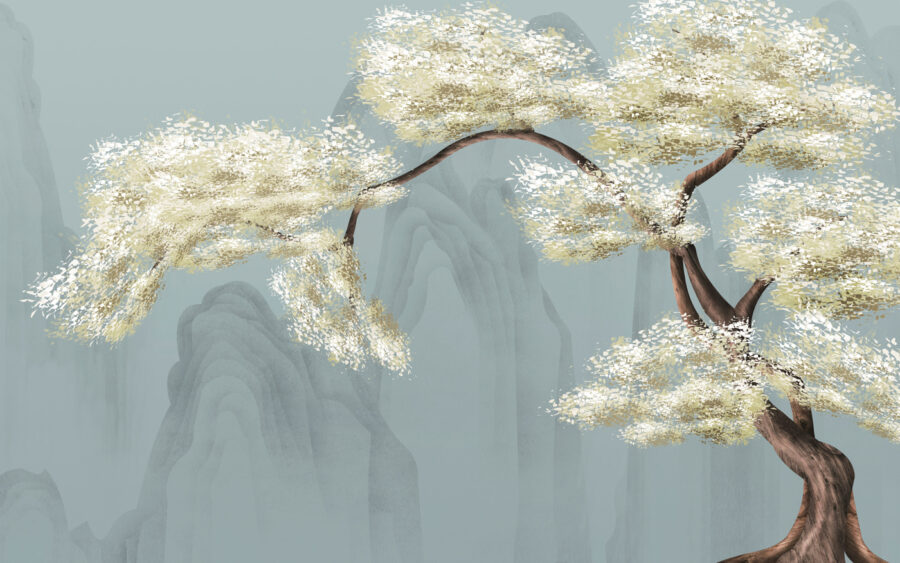 Wall murals Tree with white flowers - Image 6