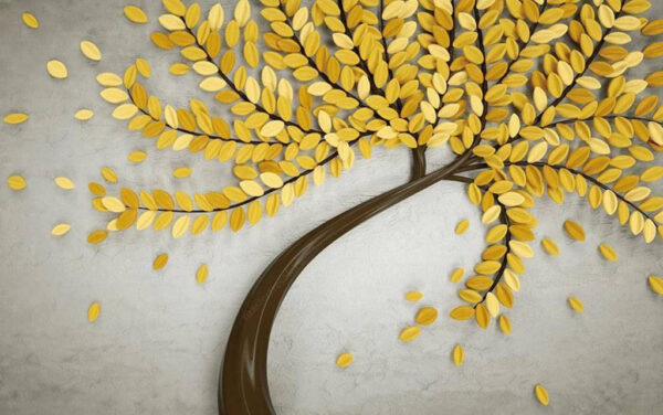Tree with yellow leaves Tree with yellow leaves