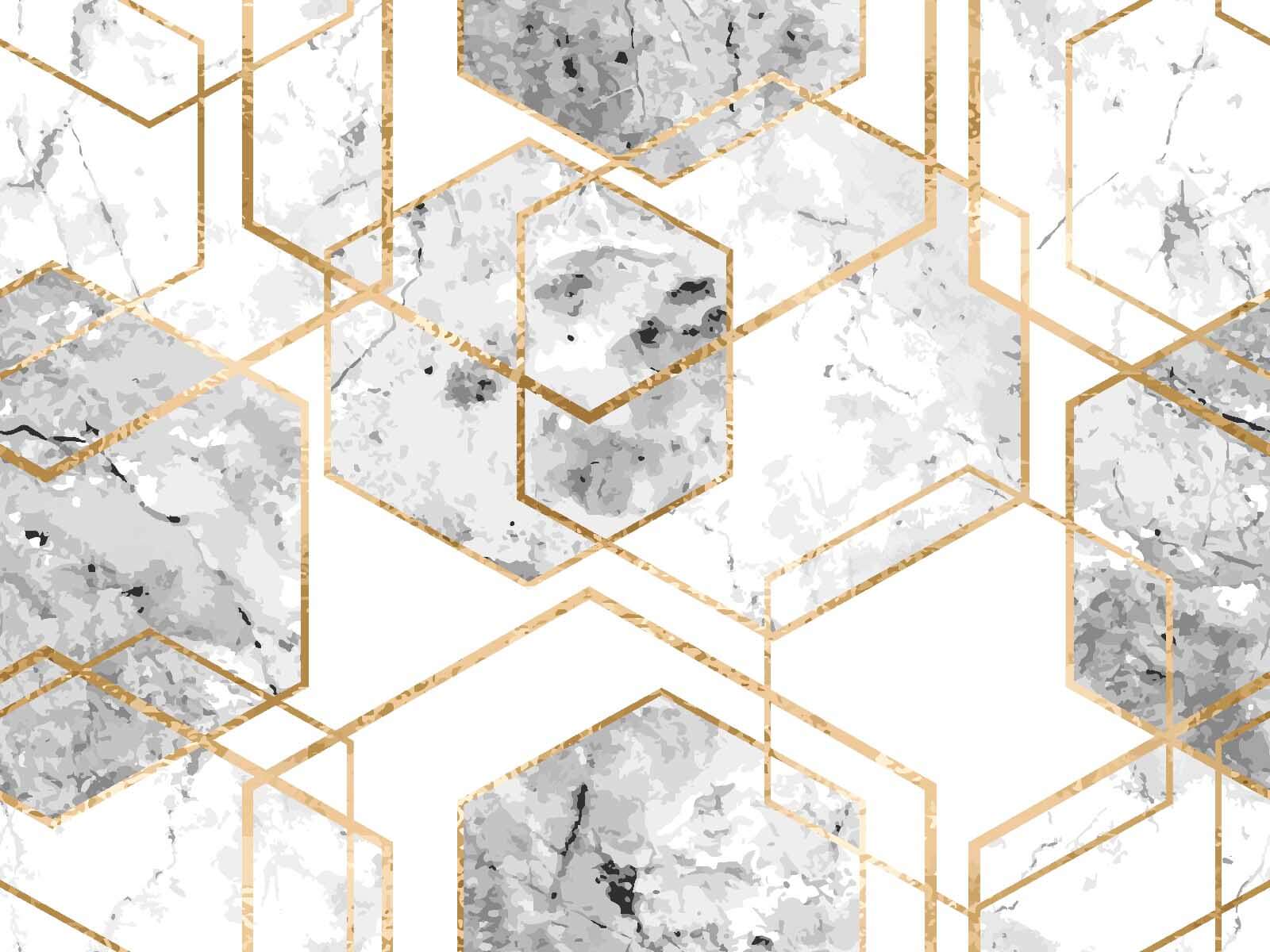 Elegant hexagonal marble pattern design u04140p - Elegant hexagonal marble pattern design - tegory