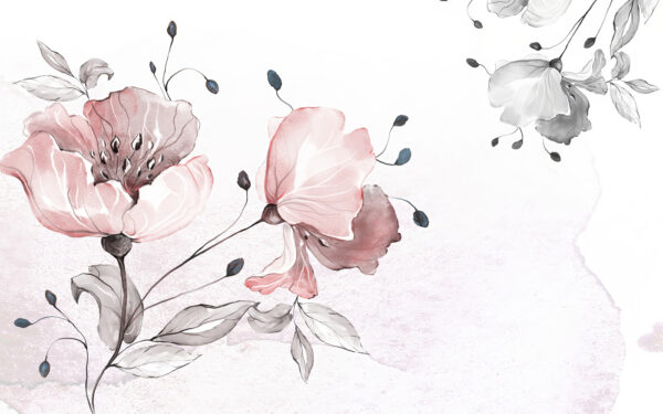 Delicate floral watercolor design Delicate floral watercolor design