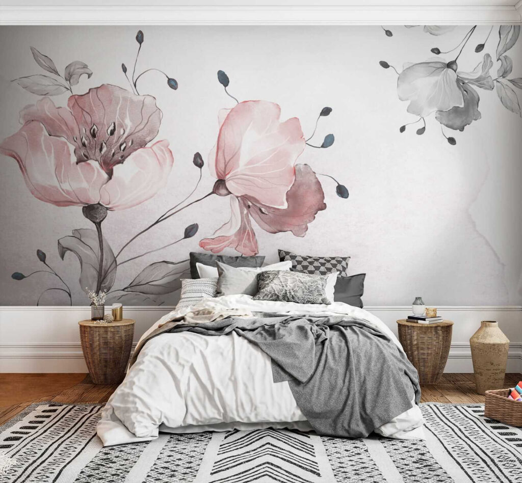 Delicate floral watercolor design Delicate floral watercolor design