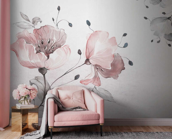 Delicate floral watercolor design Delicate floral watercolor design