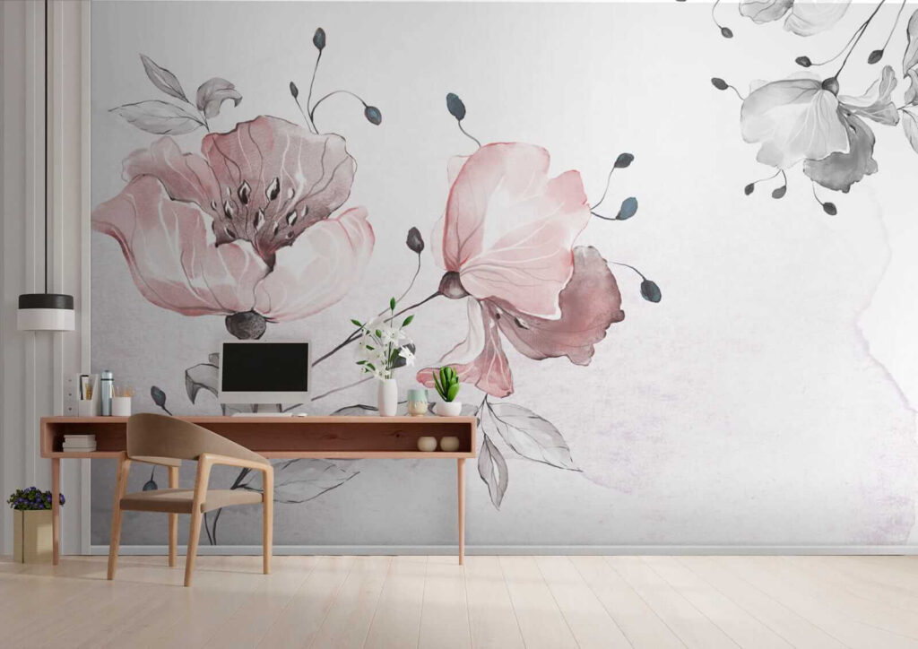 Delicate floral watercolor design Delicate floral watercolor design