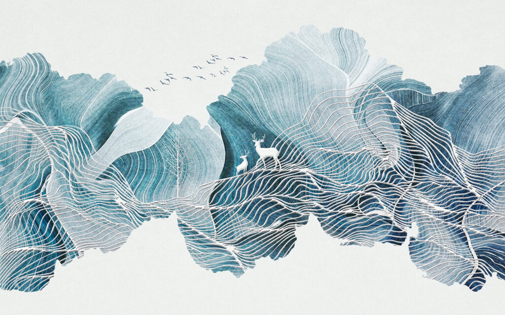 Drawing of a landscape with birds u06088p 1024x640 - Drawing of a landscape with birds - tegory