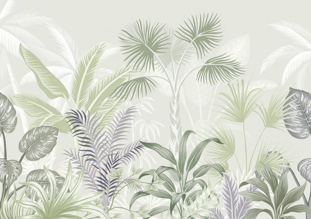 A group of plants with leaves A group of plants with leaves