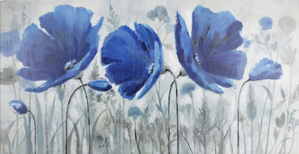 Painting of blue flowers Painting of blue flowers