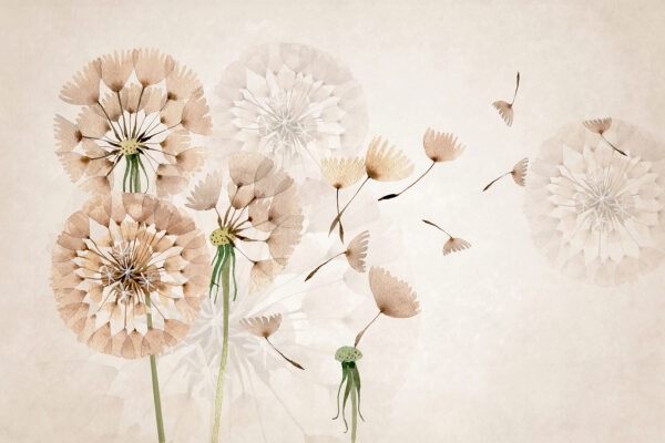Delicate dandelions in soft hues. Delicate dandelions in soft hues.