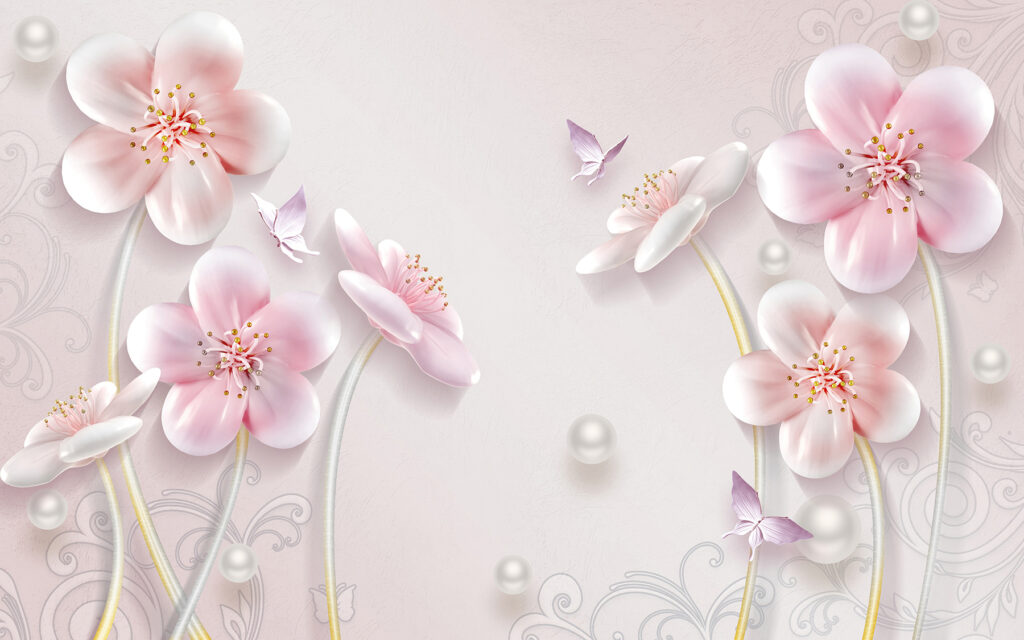 Wallpaper with flowers and butterflies u09587p 1024x640 - Wallpaper with flowers and butterflies - tegory
