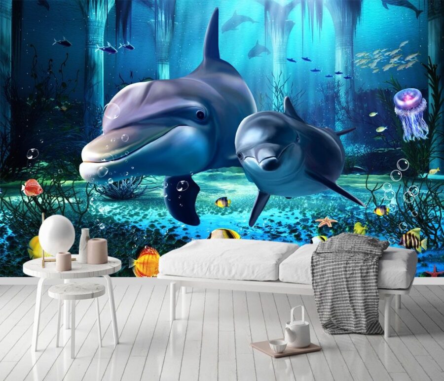 u09688pig1m 900x773 - Couple of dolphins swimming in a sea - tegory