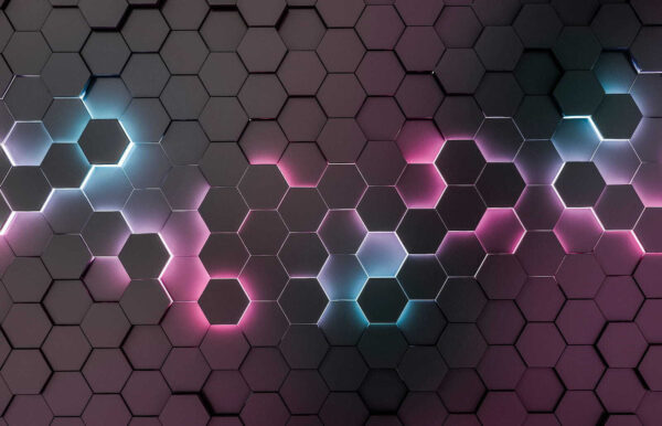 Group of hexagons with different colors u11860p 600x386 - Group of hexagons with different colors - tegory
