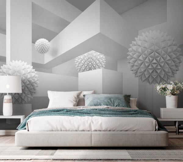 White room with white balls u14149pib1 600x533 - White room with white balls